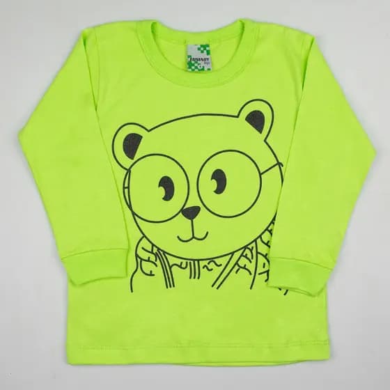 CAMISA INFANTIL MANGA LONGA MENINO INVERNO MEIA ESTAÇAO 100% ALGODAO