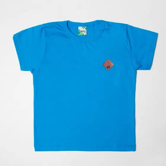 CAMISA MANGA CURTA INFANTIL DE VERAO EM MEIA MALHA 100% ALGODAO TAMANHOS 1-2-3-4-6-8