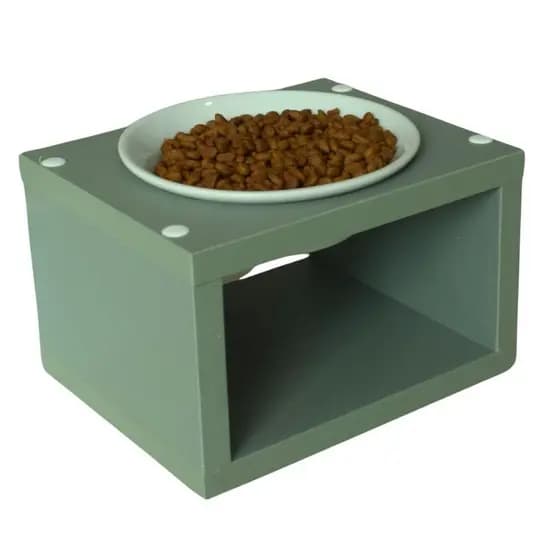 Comedouro Pet Elevado Gato Cachorro Luke Tigelas Inox / Porcelana