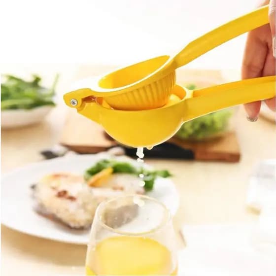 Espremedor Manual Frutas Limão Laranja Metal Esmaltado Pesado Premium
