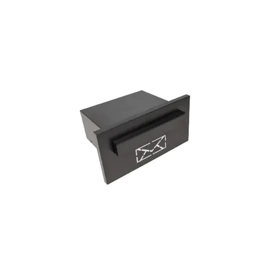Caixa Correio Embutir Preto Fosco 20cm Profundidade Luxo