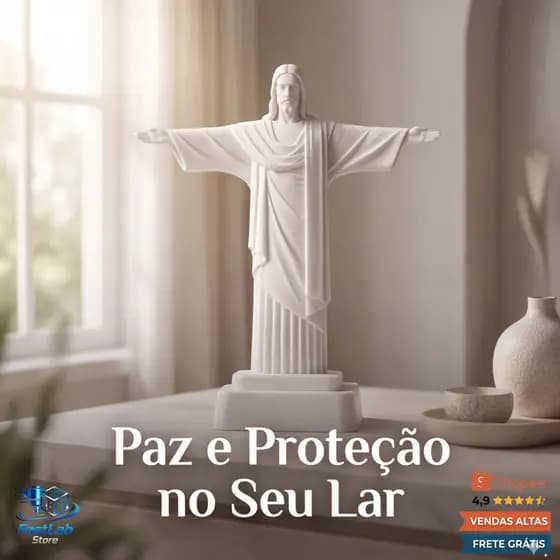Estátua Cristo Redentor Decorativo Escultural moderno Estátua Religiosa Minimalista de Jesus