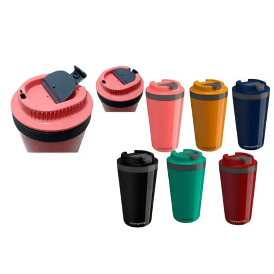 Copo Térmico Minas 400ml Tampa Multiuso Squeeze Café Chá Suco Leite Água Refrigerante Coqueteleira