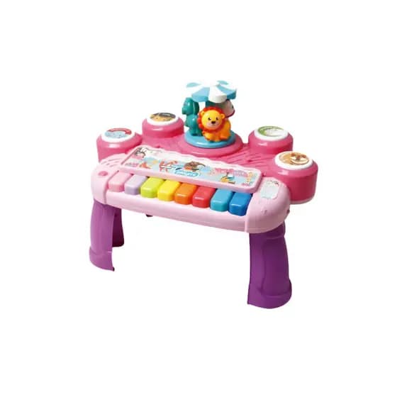 MESINHA MUSICAL CARROSSEL DOS BICHINHOS AZUL OU ROSA - CARDOSO TOYS
