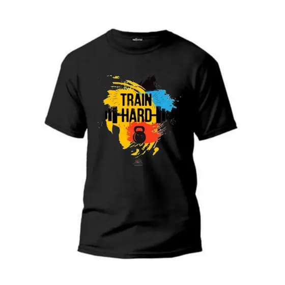 Camisa Academia Hard Treino 100% Algodão Unissex Entrega Rápida.