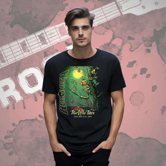 Linda Camiseta Banda de Rock Helloween T-shirt Blusa unissex Camisa 100% Algodão Envio imediato