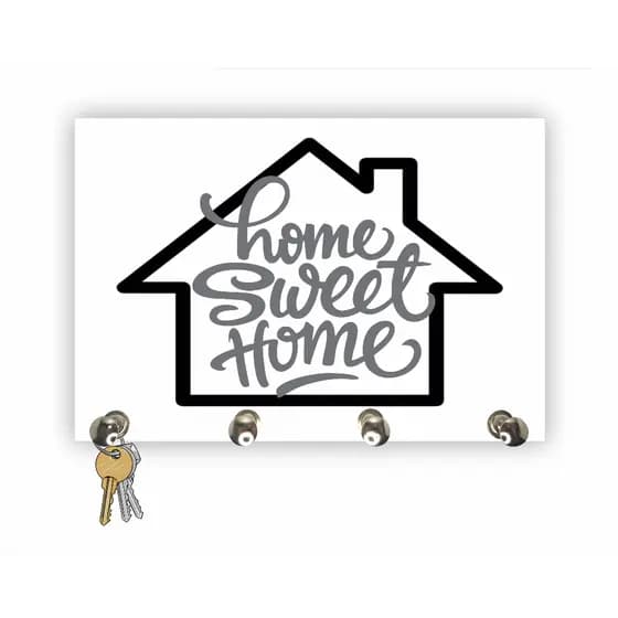 Porta chaves Home Sweet Home Suporte de Chaves de Parede