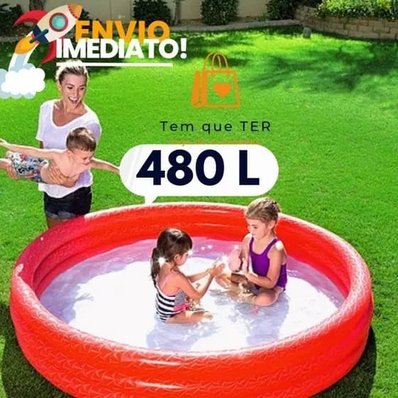 Piscina Inflável 480 L Para Criança Para Brincar Espaçosa Grande Bestway