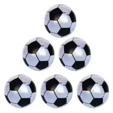 Kit Bolas Estampa Futebol Branco Leve Vinil