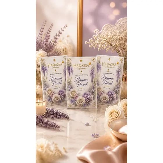 Kit 3 Sachês BRUMA FLORAL 10g Perfuma Gavetas Guarda Roupa Carro Cheiro Maravilhoso