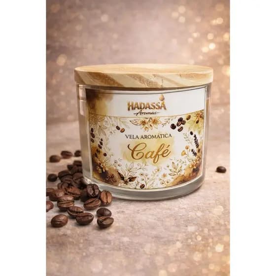 Vela Aromática de CAFÉ ☕🔥 Cheiro de Café torrado, Aconchegante e Irresistível | Cera de Coco Premium