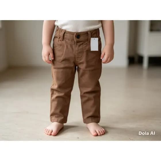 Calça Infantil Sarja Menino com Ajuste Confortável na Cintura
