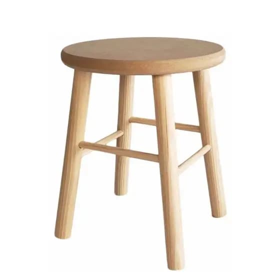 Banco Banquinho Madeira Mdf 26 cm Banqueta Pernas Reforçadas Perna Madeira Pinus Decoração