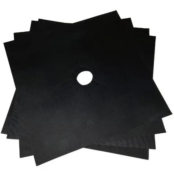 Kit Protetores Para Fogão 4/6/8 Anti Aderente Reutilizável Laváveis Para Uso Na Cozinha Com Proteção