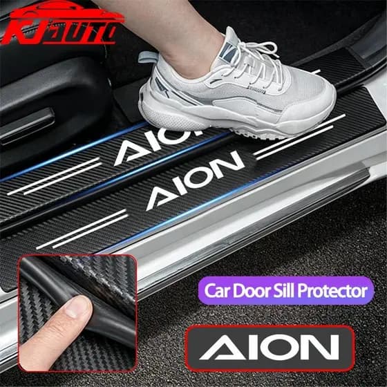 Protetor De Soleira De Porta De Carro Aion Anti-Arranhões Tapete De Limiar Placa De Chinelo Adesivo De Proteção De Pedal