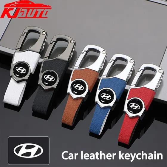 Chaveiro De Carro Hyundai Porta-Chaves De Couro Com Mini Faca Oculta Gancho De Metal Para Accent Creta Santa Fe Tucson S