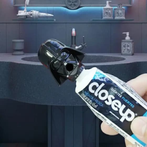 🦷 Tampa para Pasta de Dente Darth Vader