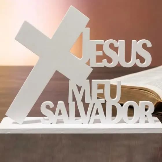 Letreiro Jesus meu Salvador