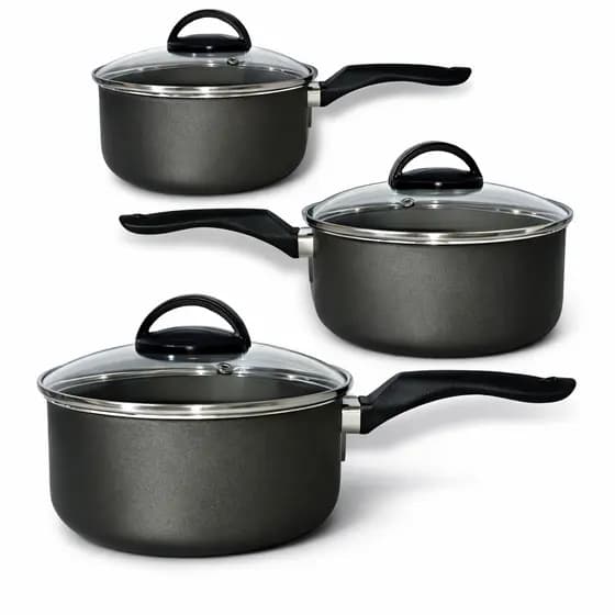 Kit Panelas Caçarolas Veneza Antiaderente 3 peças