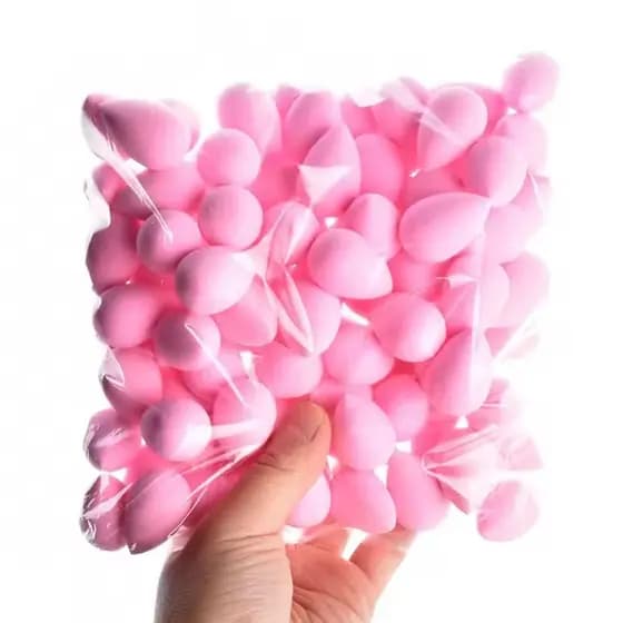 50 Pçs Mini Beleza Ovo Maquiagem Liquidificador Macio Pequena Esponja De Cosméticos Puff Para Corretivo Base Líquida