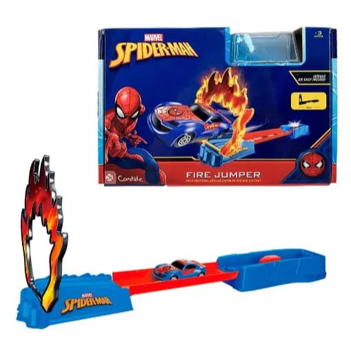 Pista Para Miniveículos Homem-aranha - Salto Em Chamas