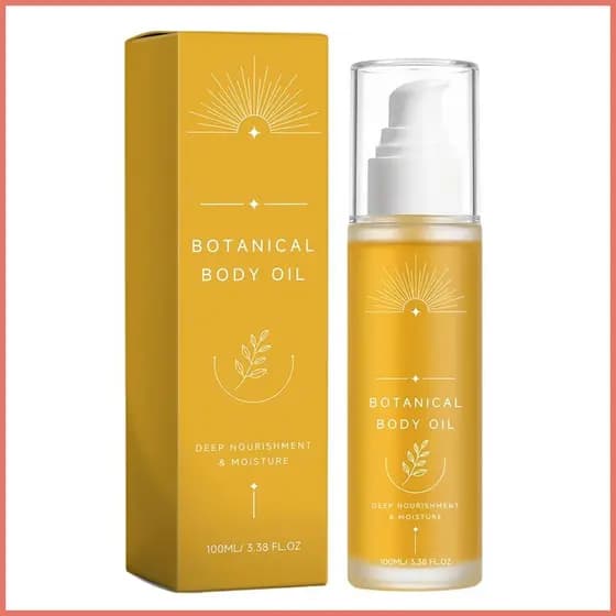 Óleo Corporal Seco 100ml Hidratante Natural Cuidados Com A Pele Após O Banho Para Pescoço Ombro Braço Barriga Costas Per
