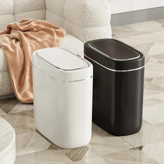 lixeira+inteligente lixeira sensor inteligente kit banheiro lixeira de pia Sensor automático dustbin