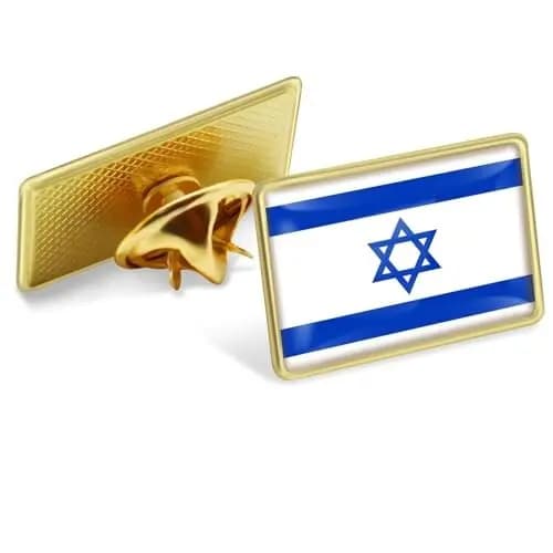 Alfinete De Lapela Com Bandeira De Israel Solto-Broche De Metal Crachá Lembrança Bolsa De Roupas Masculinas E Femininas