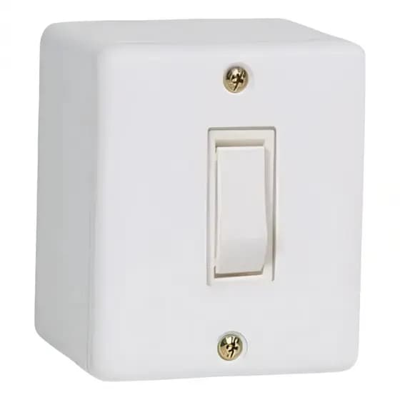 Interruptor Paralelo Branco Sobrepor 6322