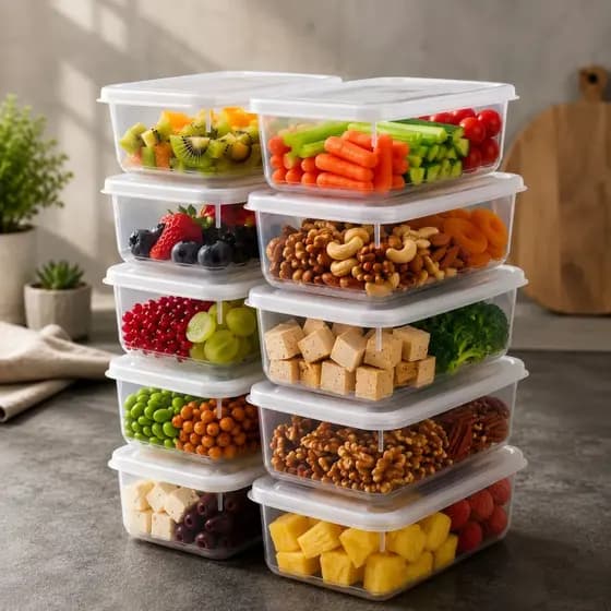 Kit com 10 Potes Marmita 1000ml com Tampa – Praticidade, Organização e Conservação