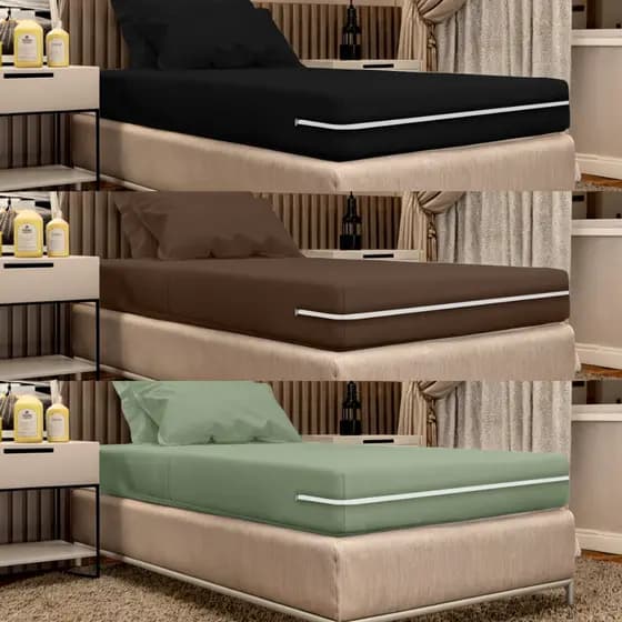Kit 3 Capas Protetoras Colchão Zíper Solteiro Pop - Sonho Lar