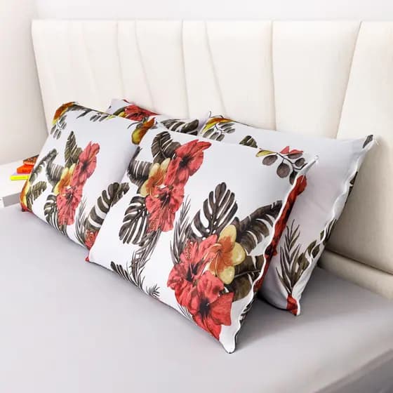 Kit Capa de travesseiro Estampada Com Zíper - Sonho Lar