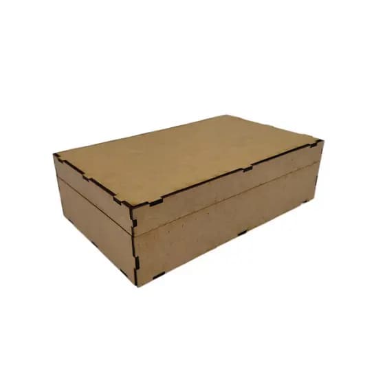 Kit 6 Caixa Retangular 20X12X5 em MDF