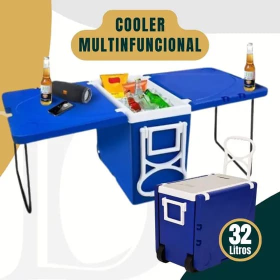 Cooler Multifuncional Super Térmica 32 Litros Casa Praia Multiuso