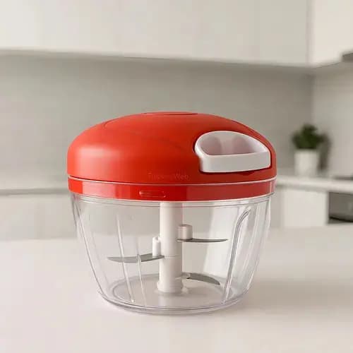Mini Processador de alimentos Inox Manual 3 Lâminas Aço 500ml Triturador legumes verduras