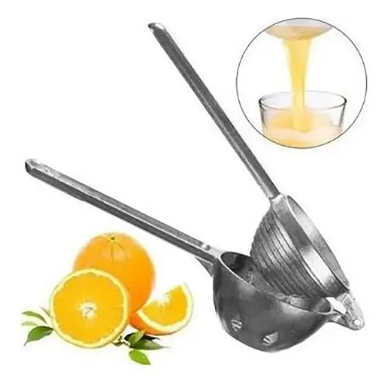 Espremedor De Laranja Limão Aluminio Classico Fruta Prateado