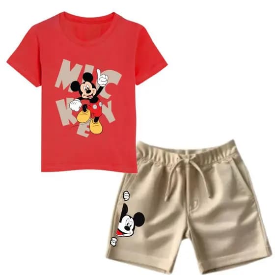 Camiseta + Short Conjunto Infantil Mikey Personagem