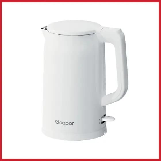 Chaleira Elétrica 110v/220v Gaabor 1.7L Aço Inox Premium Filtro Coador e Desligamento Automático