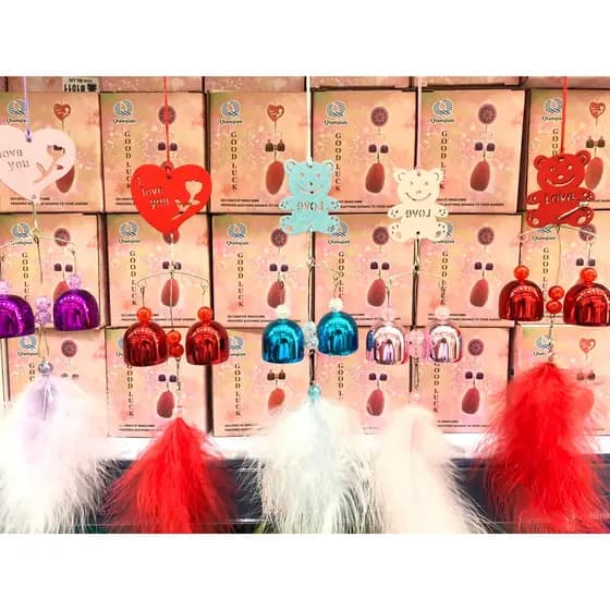 Decoração criativa de carrilhão de vento com penas Decoração criativa para casa