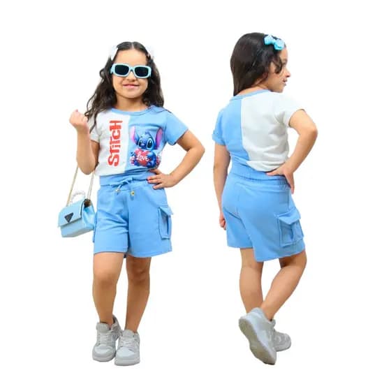 CONJUNTO INFANTIL STITCH MOLETINHO