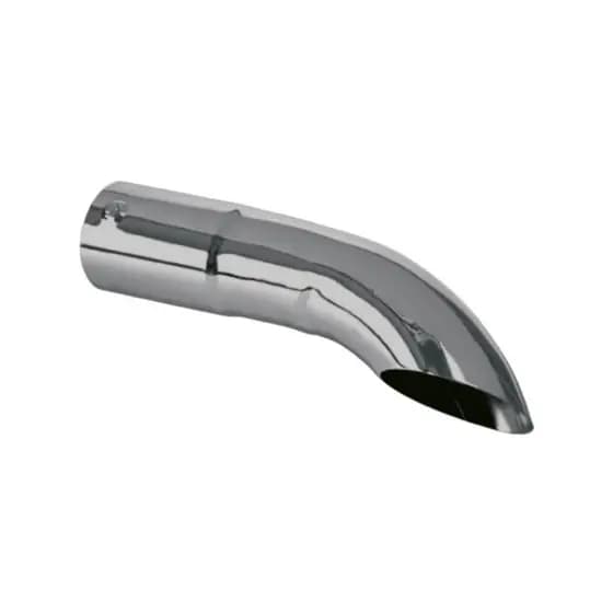 Ponteira Escapamento Metal Cromada Caminhao Camionete Jeep 2"1/2 Polegadas 30CM