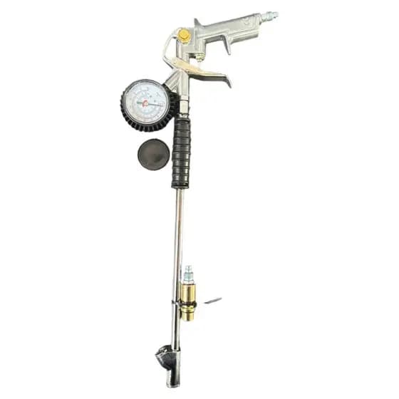 KIT CALIBRADOR COM MANOMETRO COMPLETO ENCHER PNEU CAMINHÃO CARRETA MÃO AMIGA