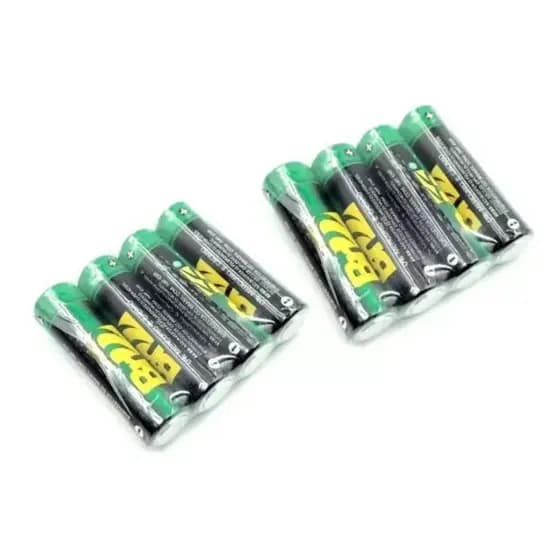 Kit com 8 Pilhas Palito Bateria AAA Pequena Alta Resistência Br-55 - 1,5v