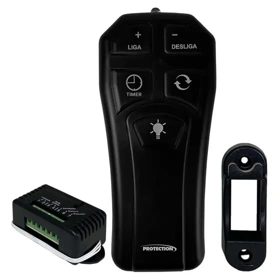 Controle Remoto Para Ventilador De Teto E Lâmpada PT-355 Protection Compatível Com Alexa