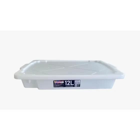 Caixa Multiuso Com Tampa 12 Litros Plasnew