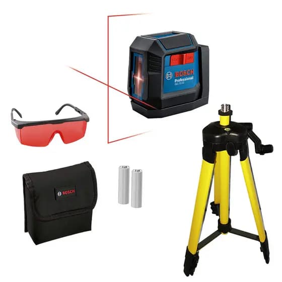 Nível a Laser Bosch GLL 12-22 Profissional 2 Linhas + Tripé e Óculos