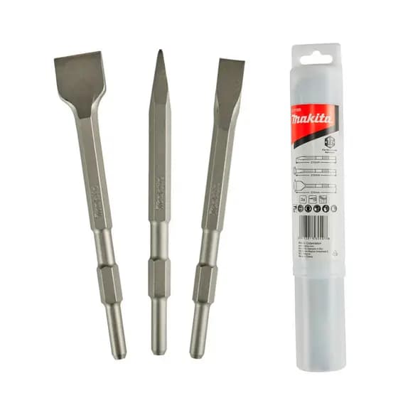 Kit Ponteiro E Talhadeiras Makita 3 Peças d-71320 sext 17mm