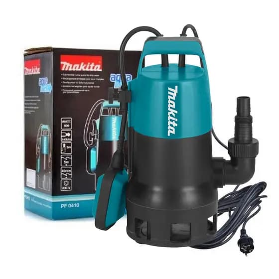Bomba Submersível Água Suja PF0410 Makita 400W Esgoto e Dreno