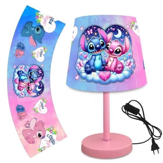 ABAJUR LUMINARIA 15X20 QUARTO BEBE STITCH ANGEL AGRUP