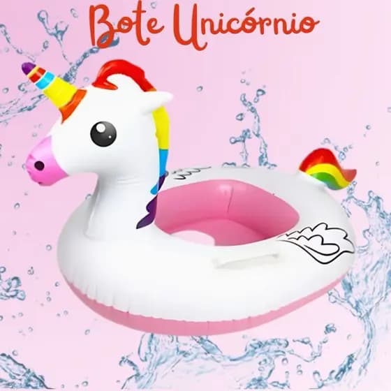 Bóia Inflável Piscina Mar Unicórnio Infantil 70x55cm Grande de Alta Qualidade FRETE GRATIS